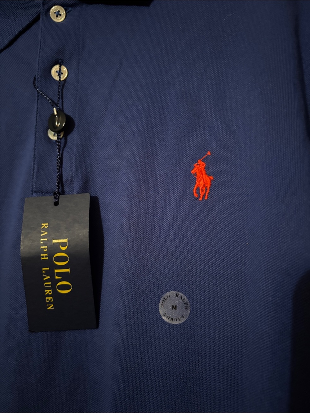Men’s Polo by Ralph Lauren Short Sleeve Polo in Royal Blue with Red Logo